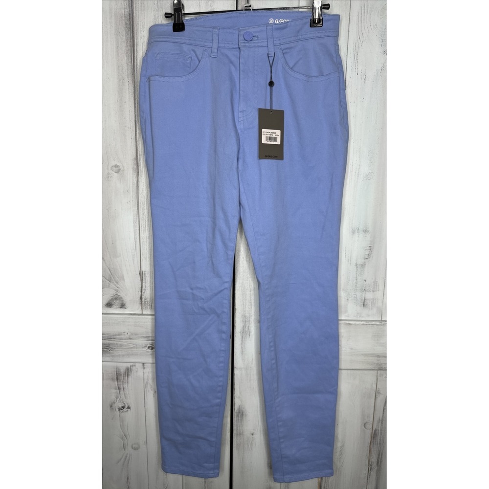 New G/FORE G4 Pants‎ Women's Size 4 Essential 5 Pocket Golf Vista Blue Stretch